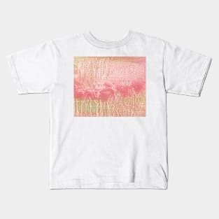 Green Pink Abstract Art Kids T-Shirt